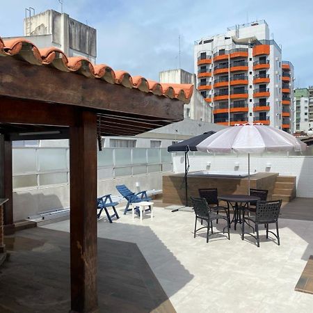 Cobertura Guaruja Apto Com Jacuzzi E Churrasqueira エクステリア 写真