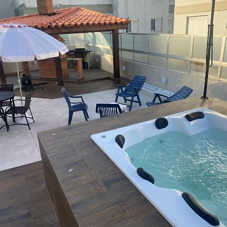 Cobertura Guaruja Apto Com Jacuzzi E Churrasqueira エクステリア 写真