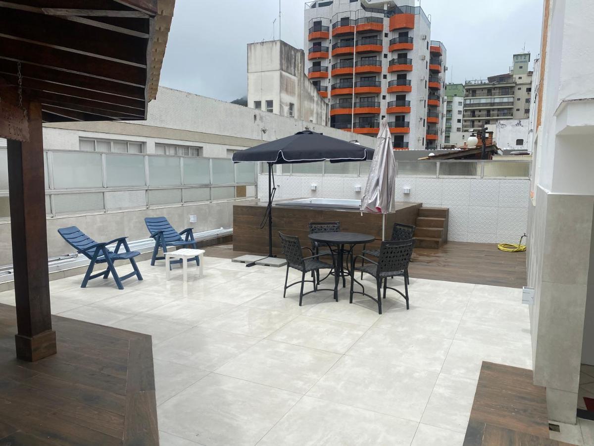 Cobertura Guaruja Apto Com Jacuzzi E Churrasqueira エクステリア 写真
