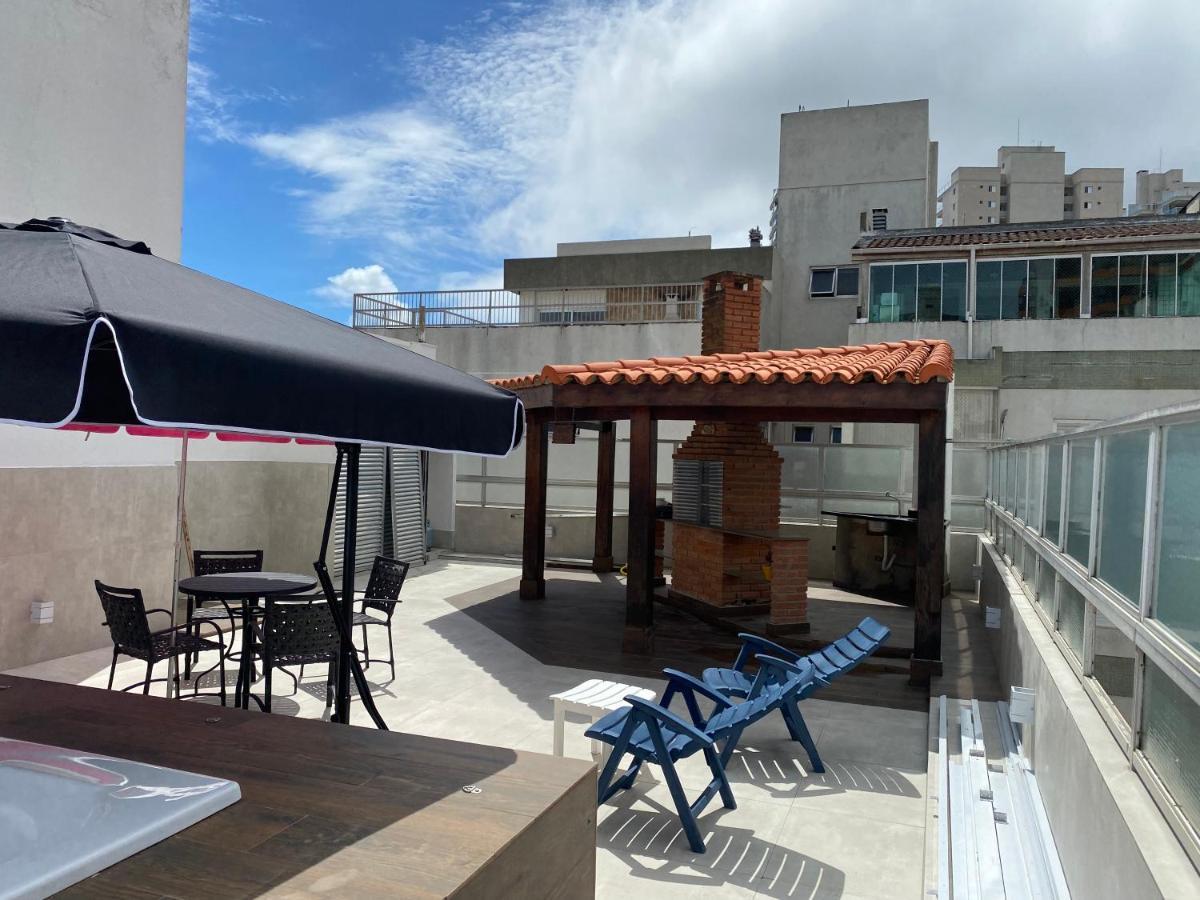 Cobertura Guaruja Apto Com Jacuzzi E Churrasqueira エクステリア 写真