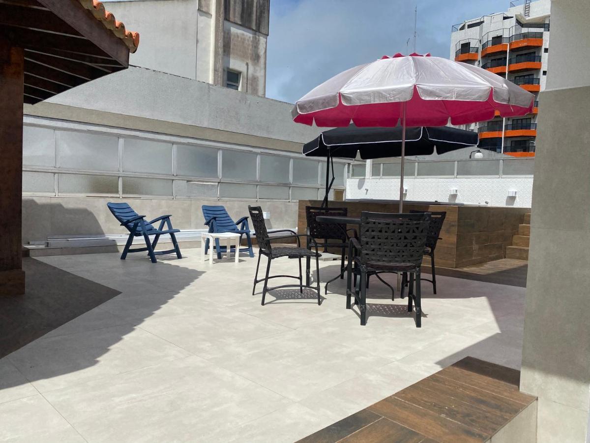 Cobertura Guaruja Apto Com Jacuzzi E Churrasqueira エクステリア 写真